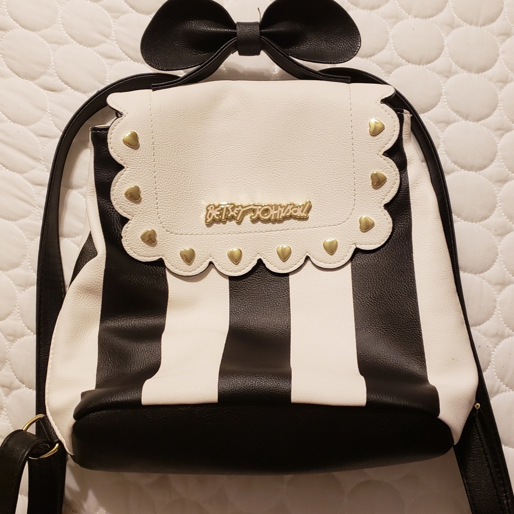 Betty Johnson bowtie backpack